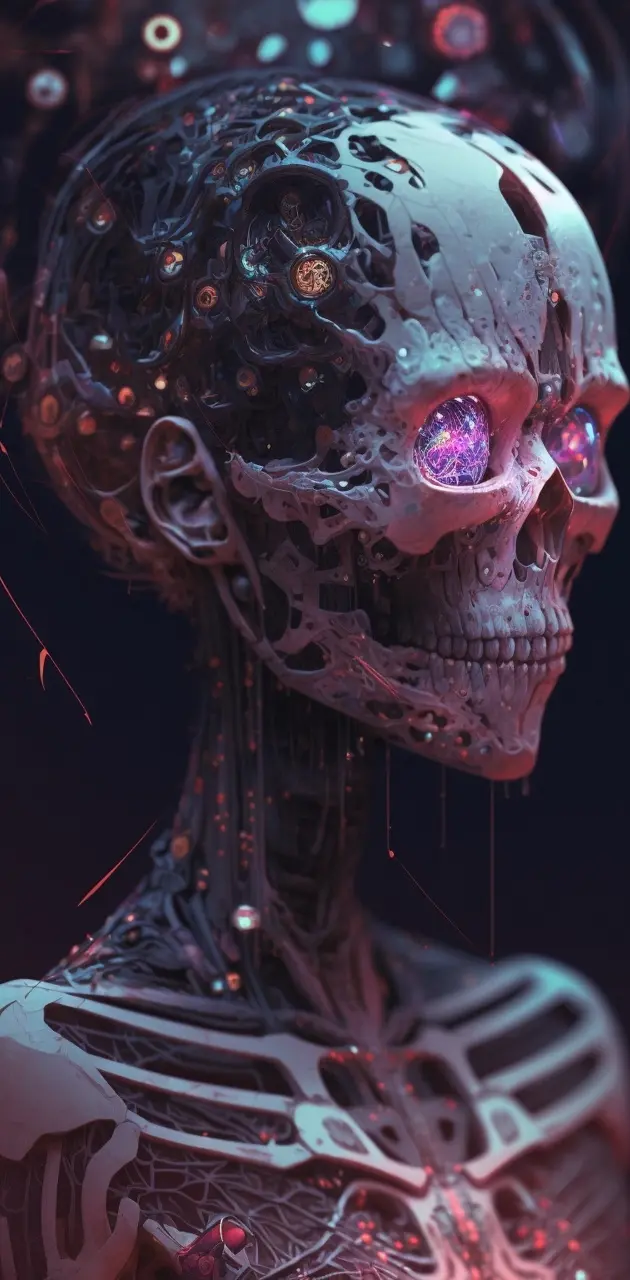Cyberpunk skeleton