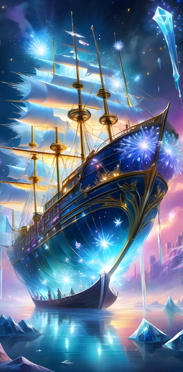 magical crystal ship