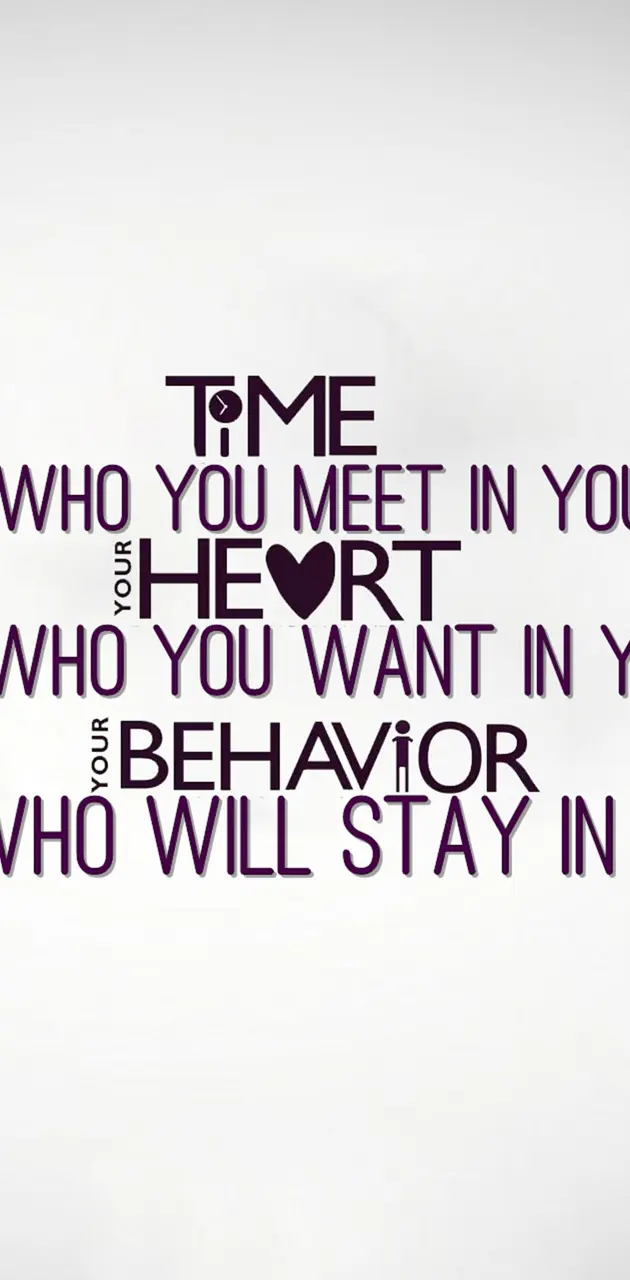time heart behavior
