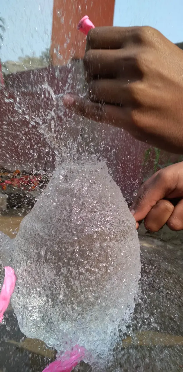 Water in balloon