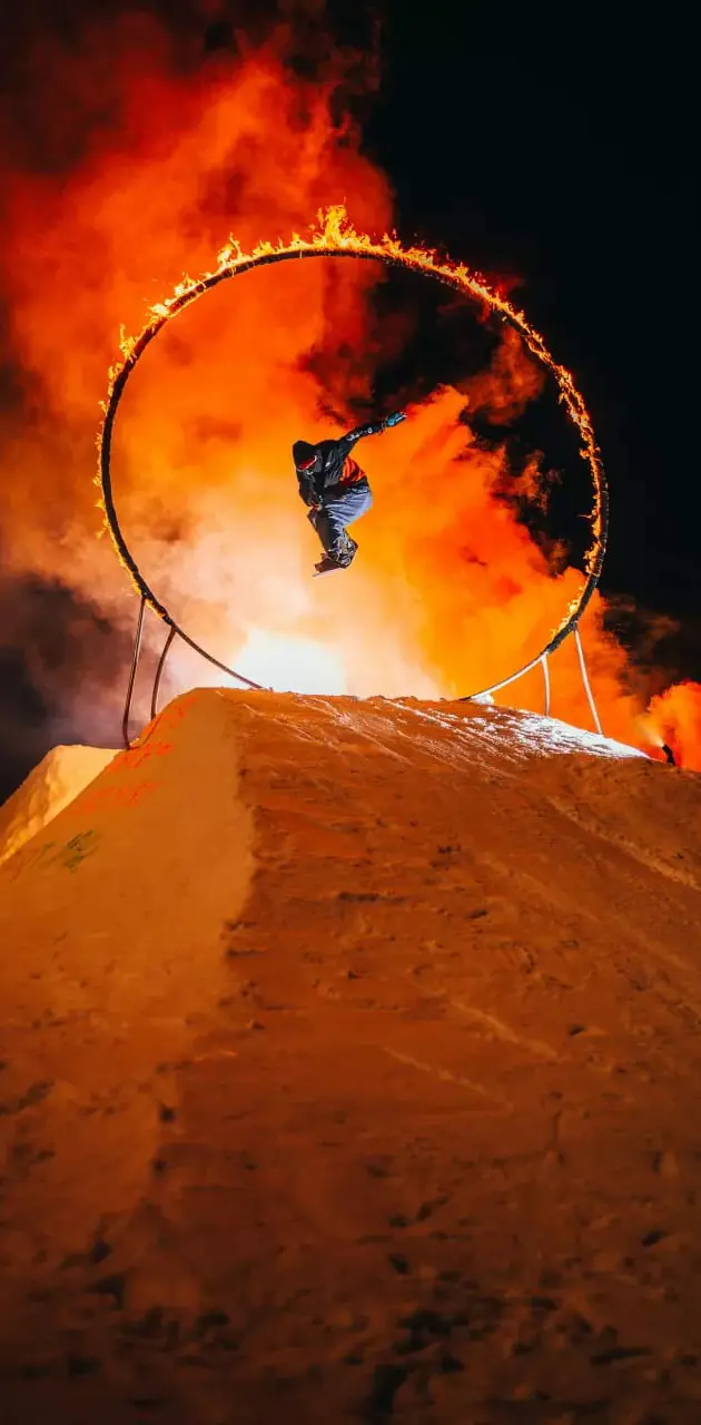 Ski show on Fire