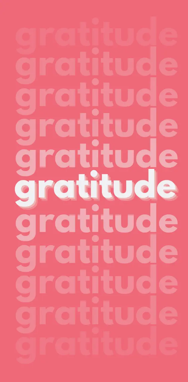 Gratitude typography 