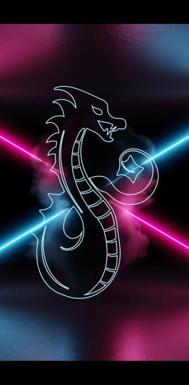 Cool neon dragon 
