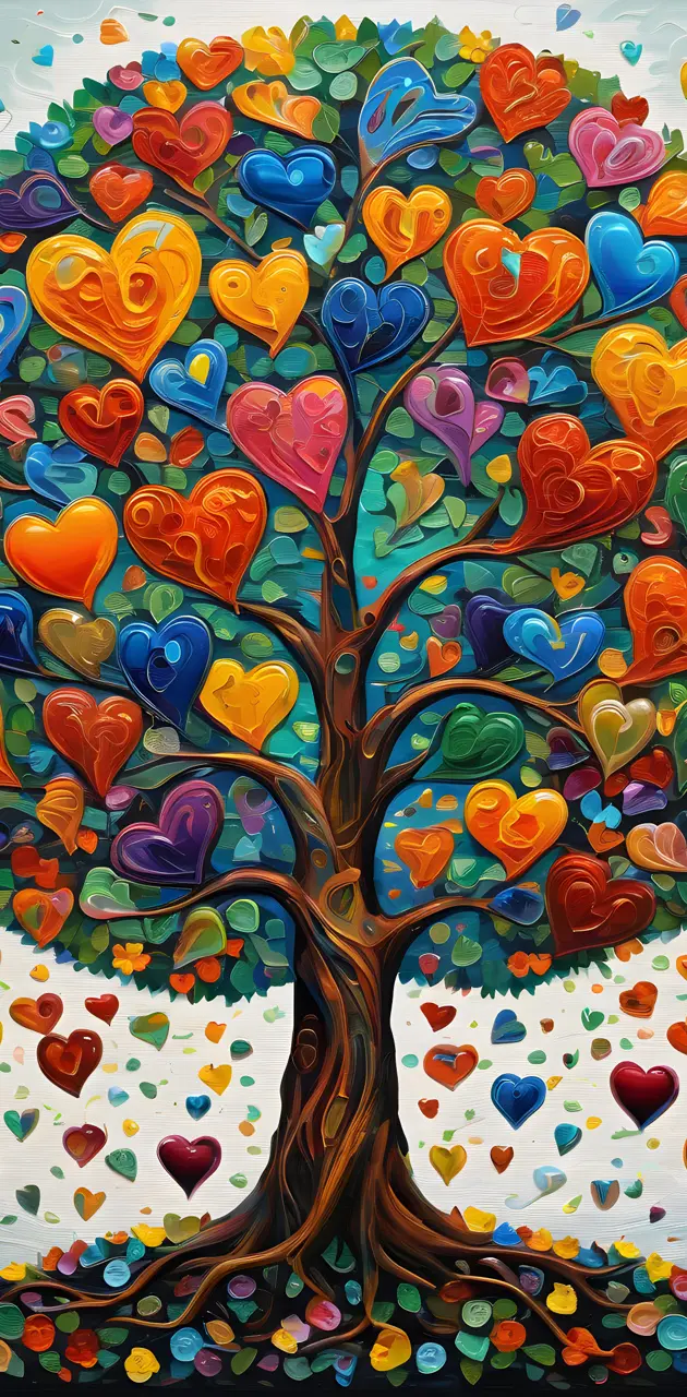 Tree Of Life Hearts & Confetti 1