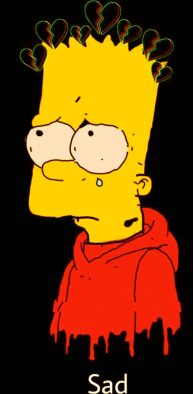 Bart Simpson sad wallpaper by Therealgoficial - Download on ZEDGE