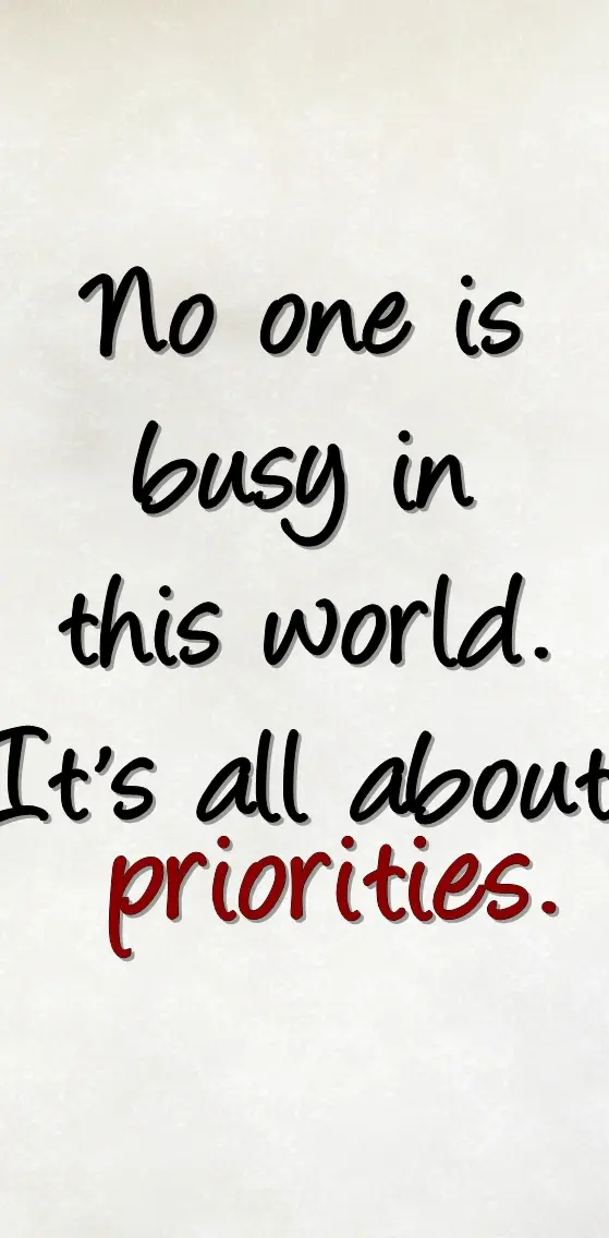 priorities