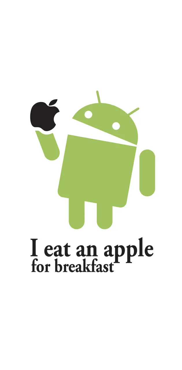 Android Eat An Apple