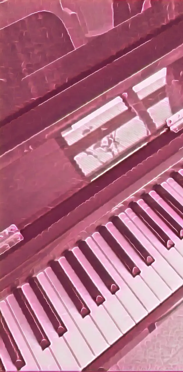 pink grand piano wallpaper