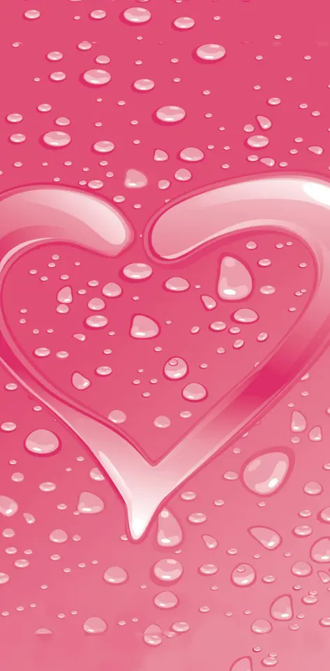 Pink Drops Heart