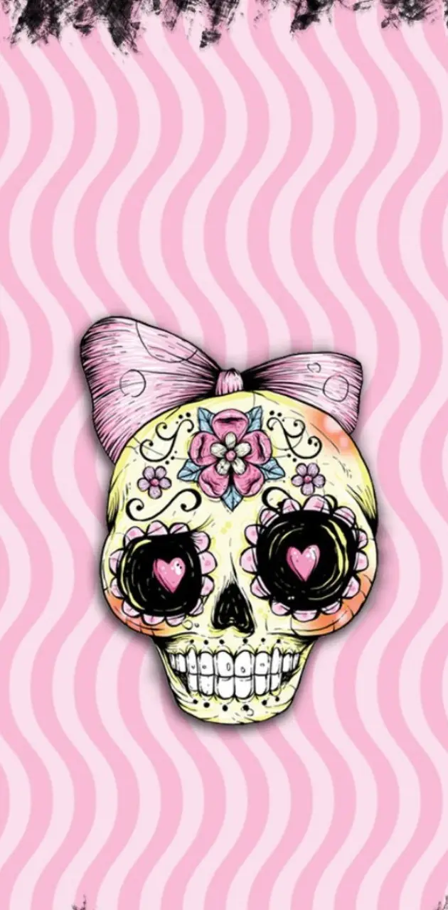 Sugar skull pink