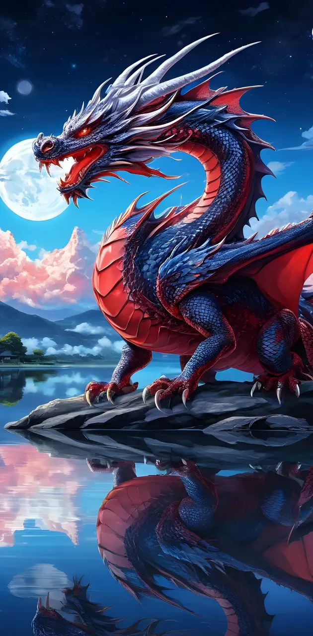 dragon on water