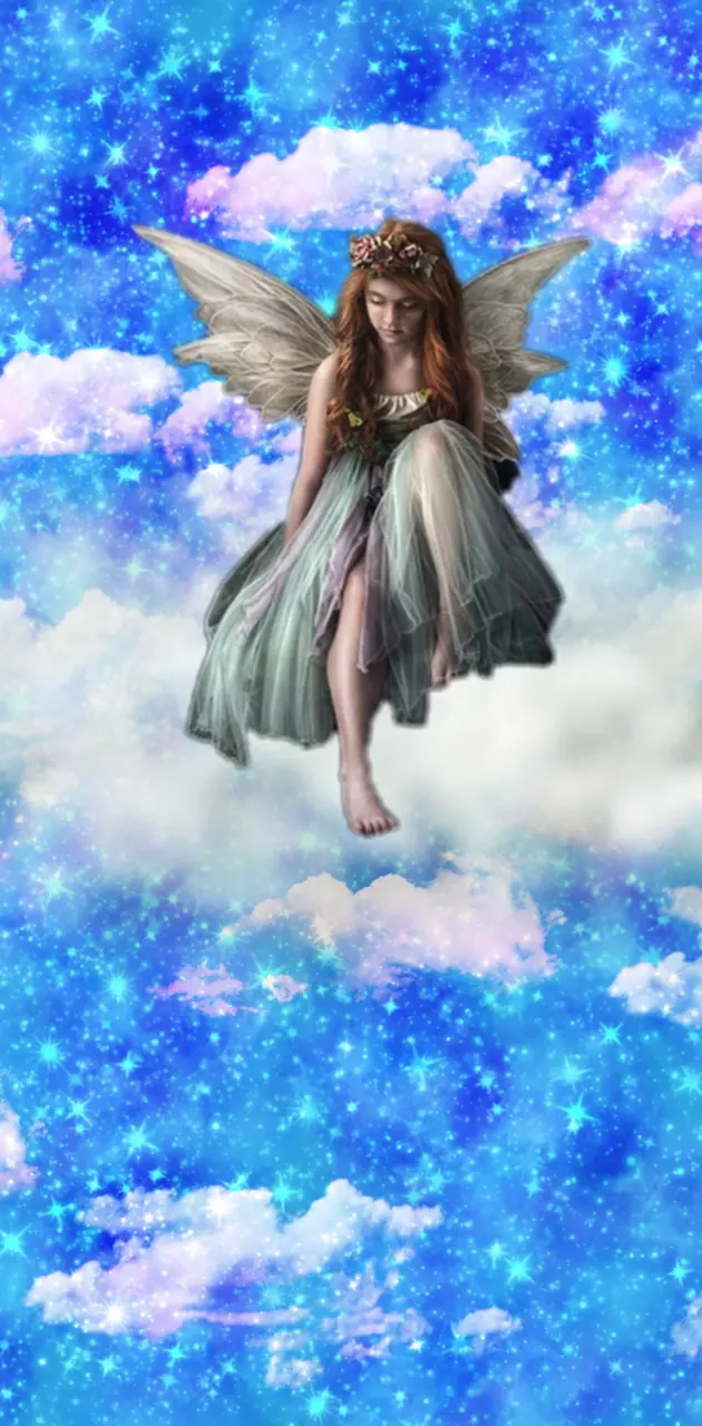 Fairy on a cloud