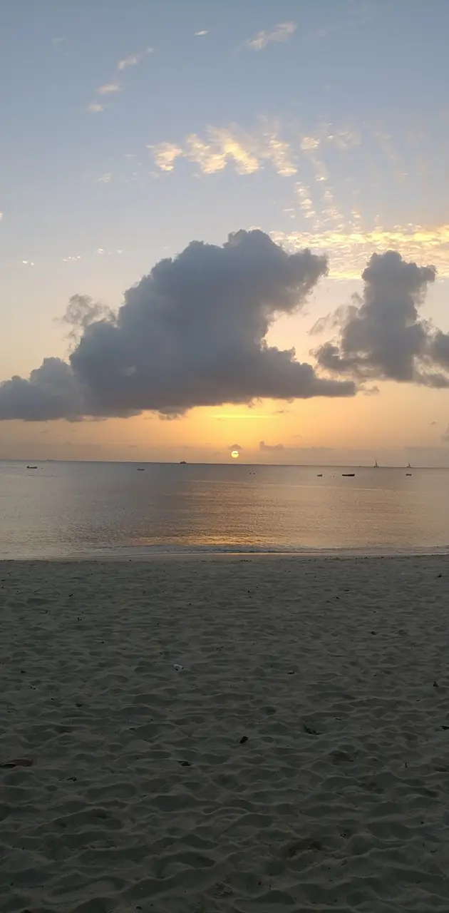 Barbados at sunset