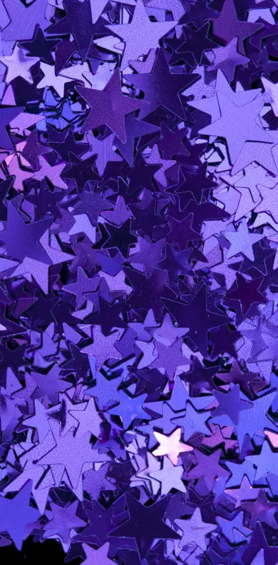 Purple Foil Stars