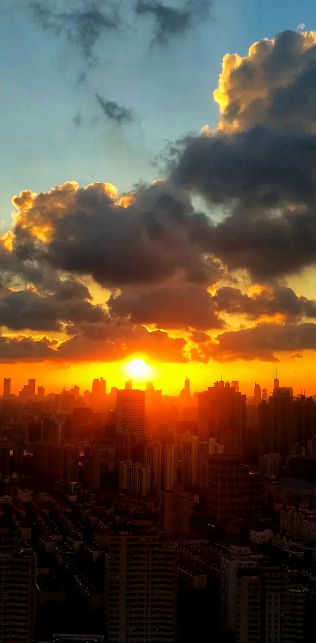 Sunset in Shanghai