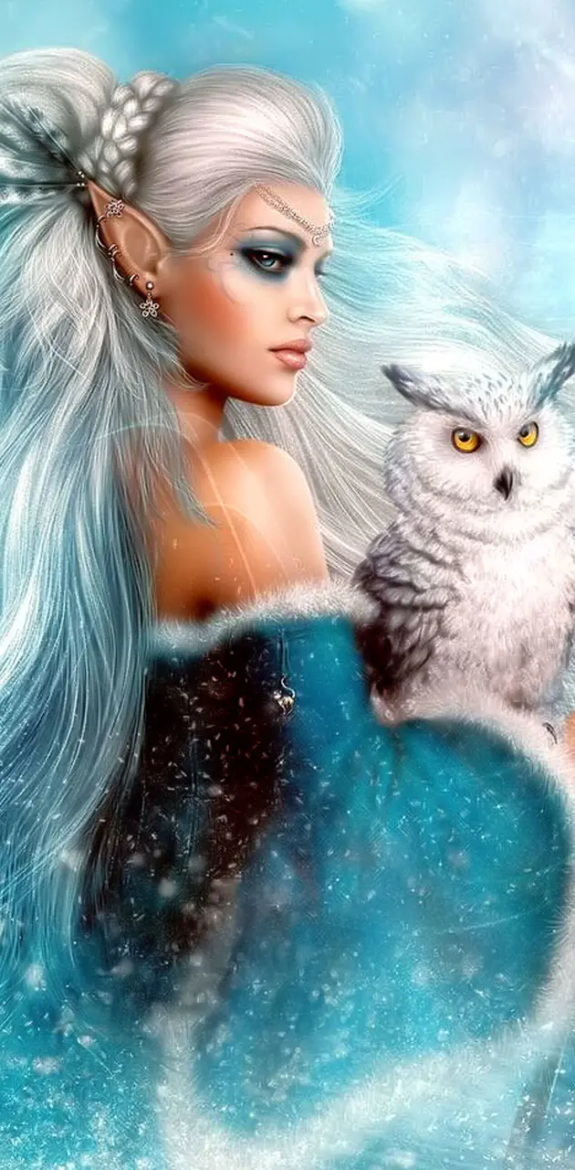 Pixie Queen With Owl