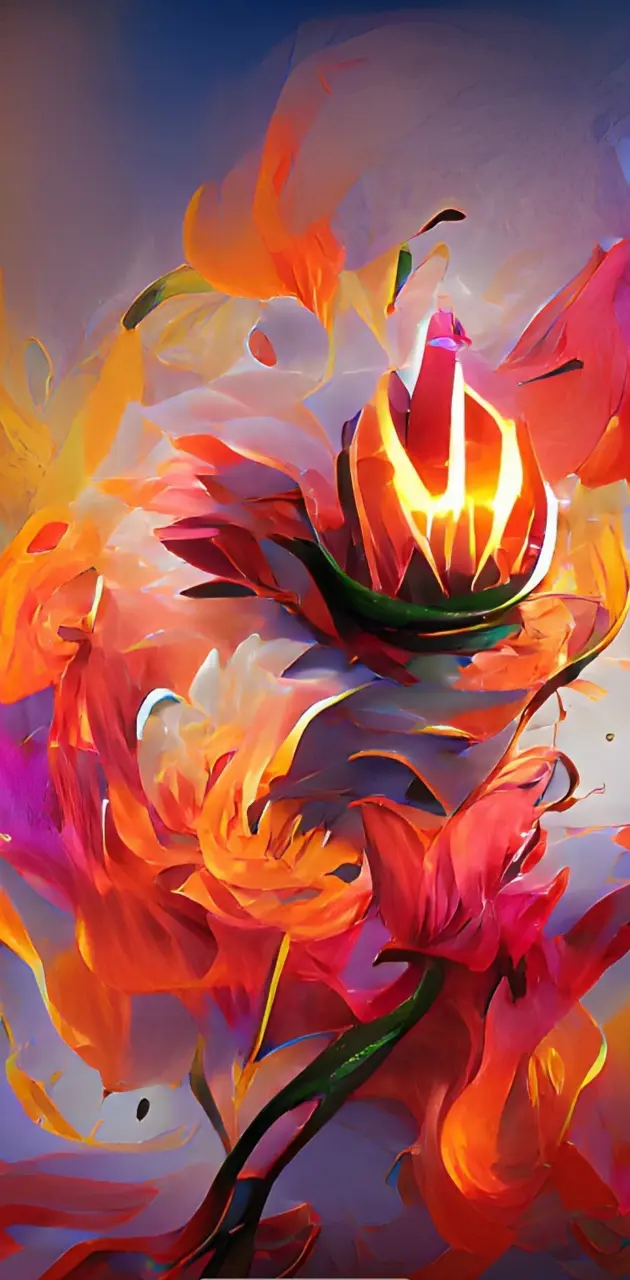 Flaming flower