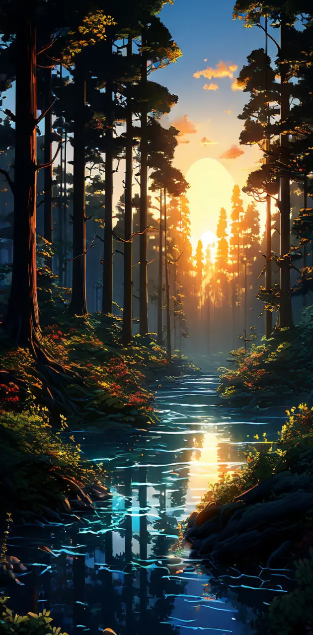 Beautiful Anime Sunset 