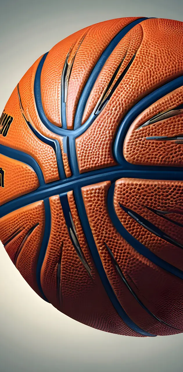a close-up of a basketball