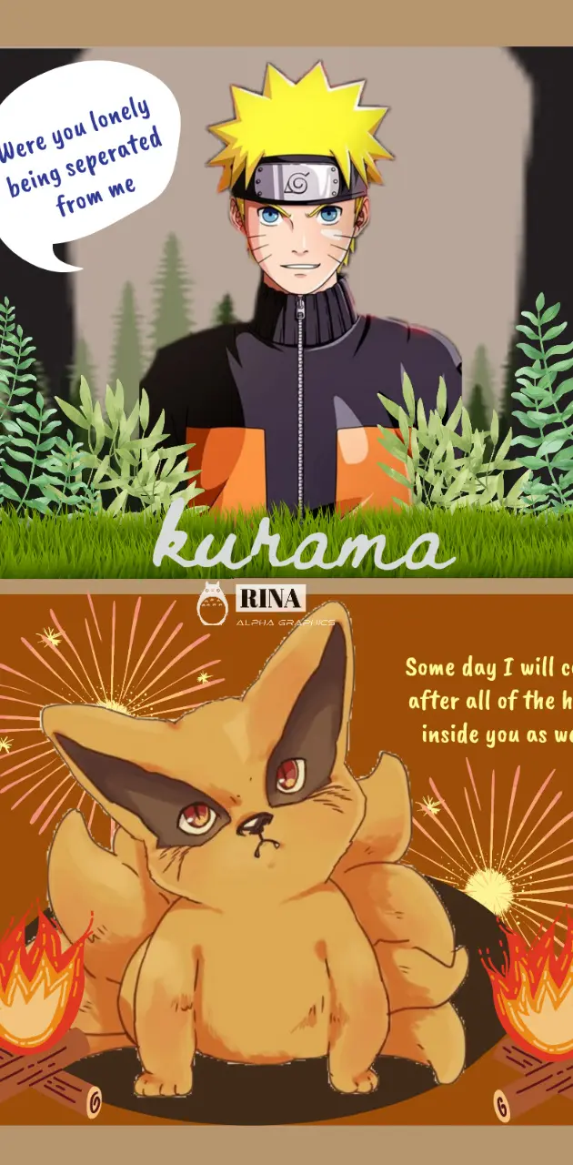 Naruto and Kurama 