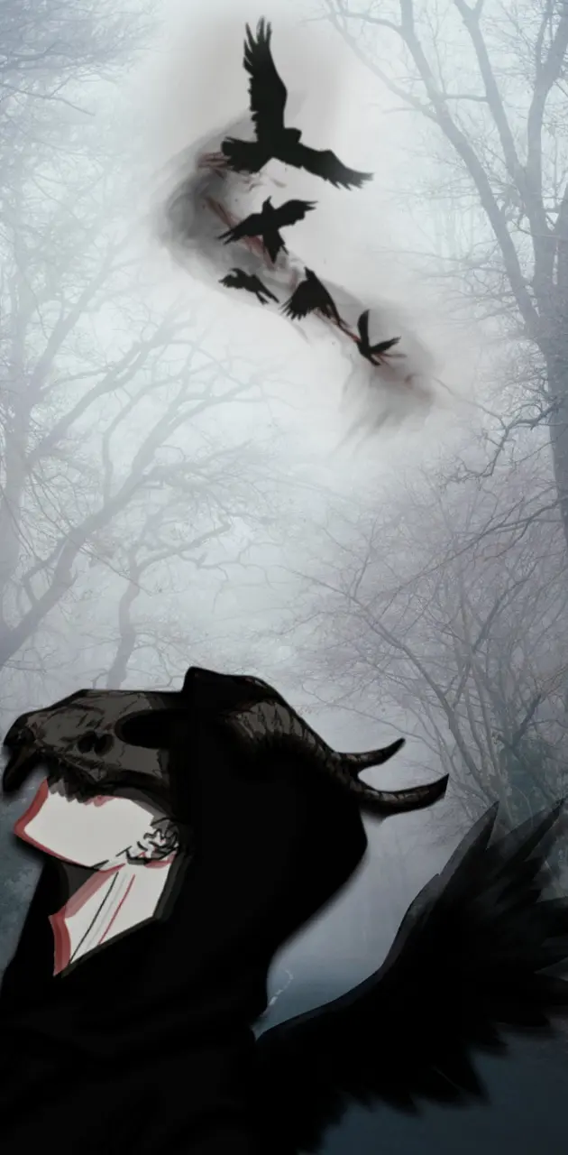 Eerie crows