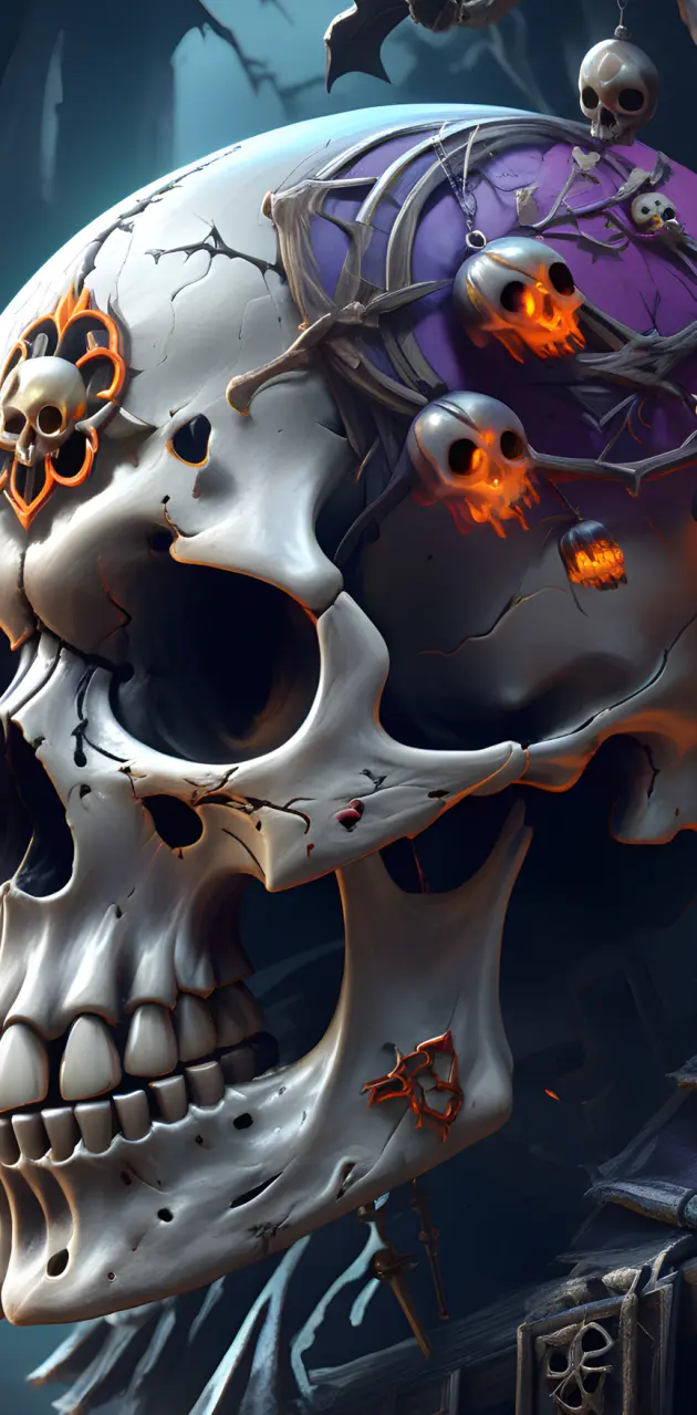 Spooky skull 