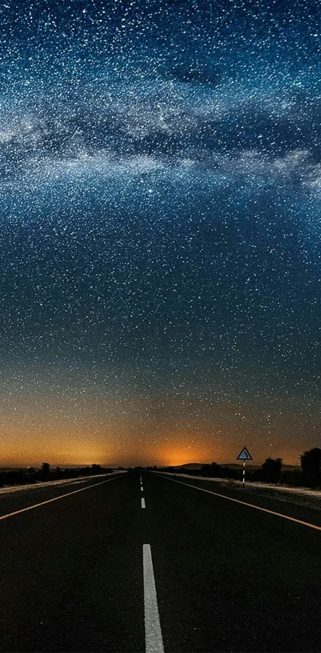 Starry road