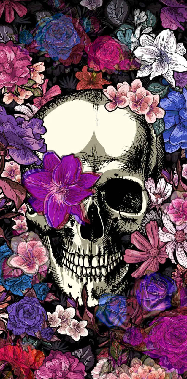 Skull flowers