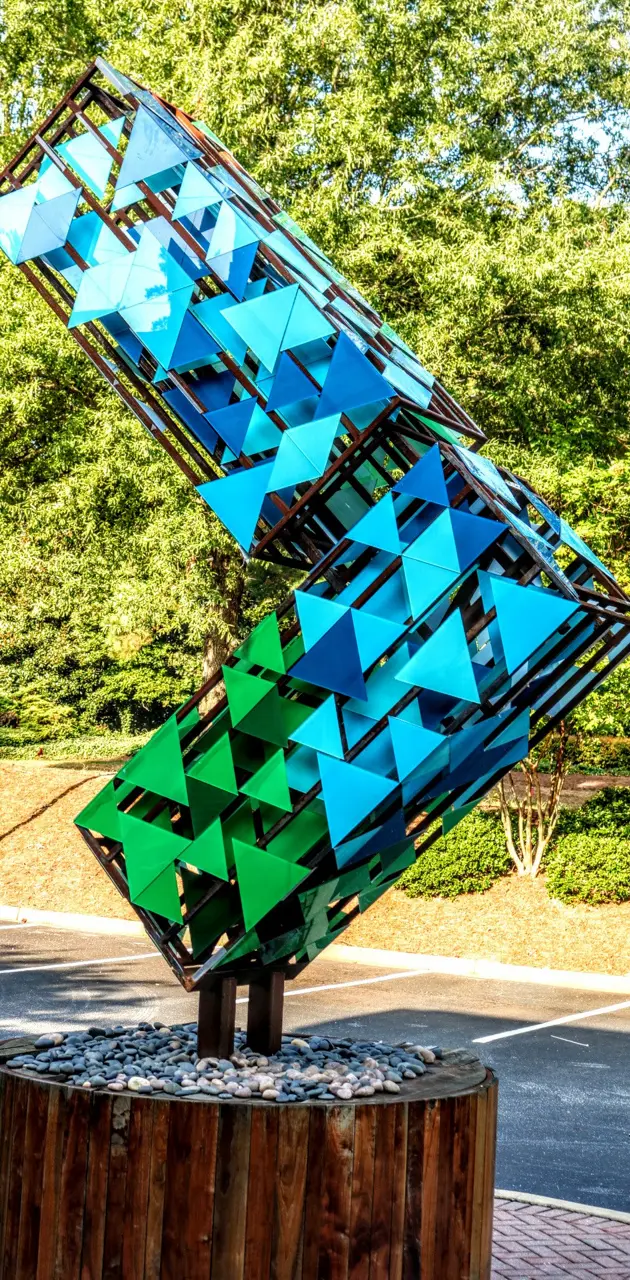 Blue sculpture