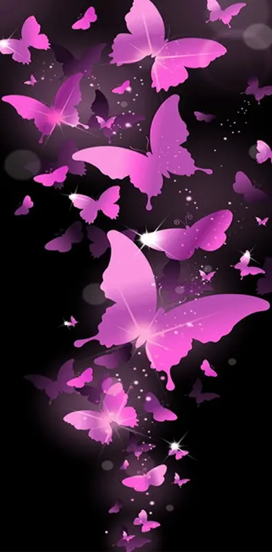 purple butterflies