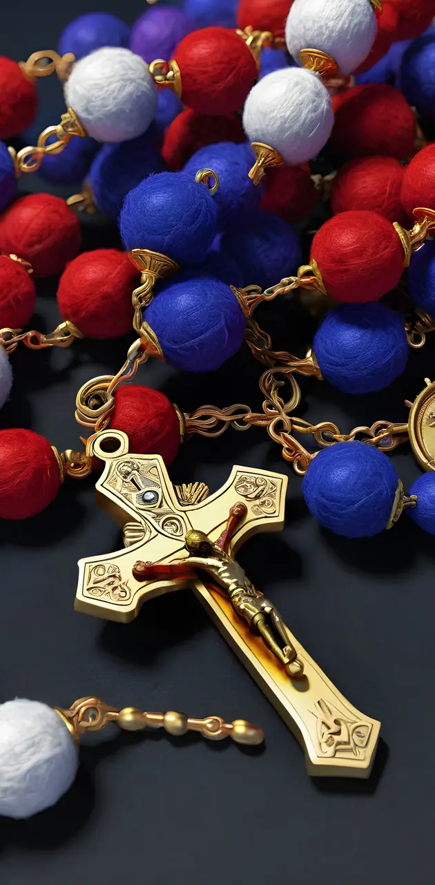 gold rosary