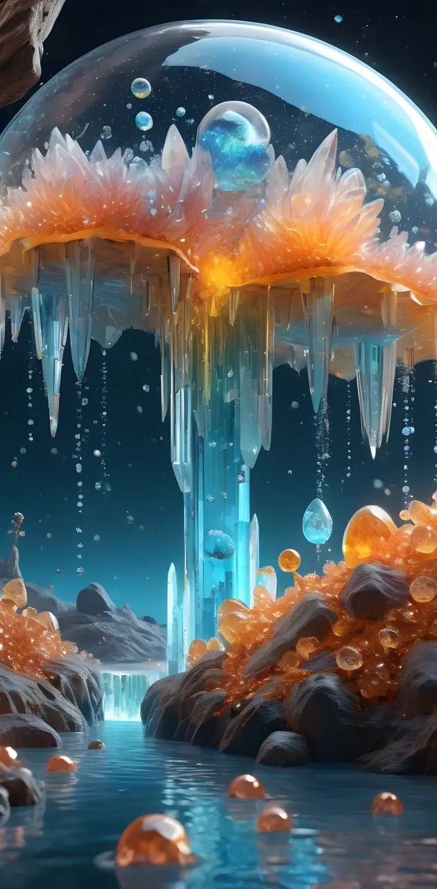 crystal cave in another world