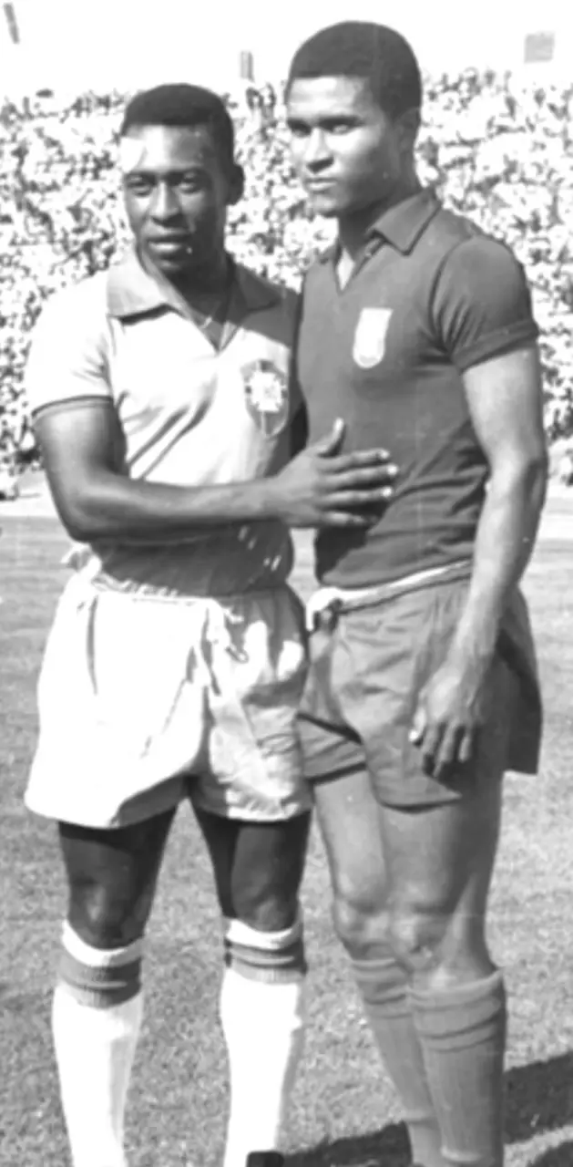 Pele and Eusebio