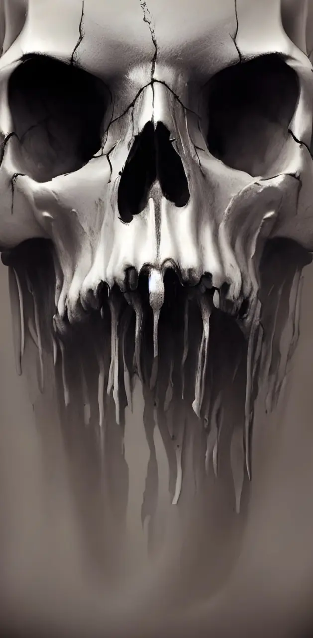 Creepy skull