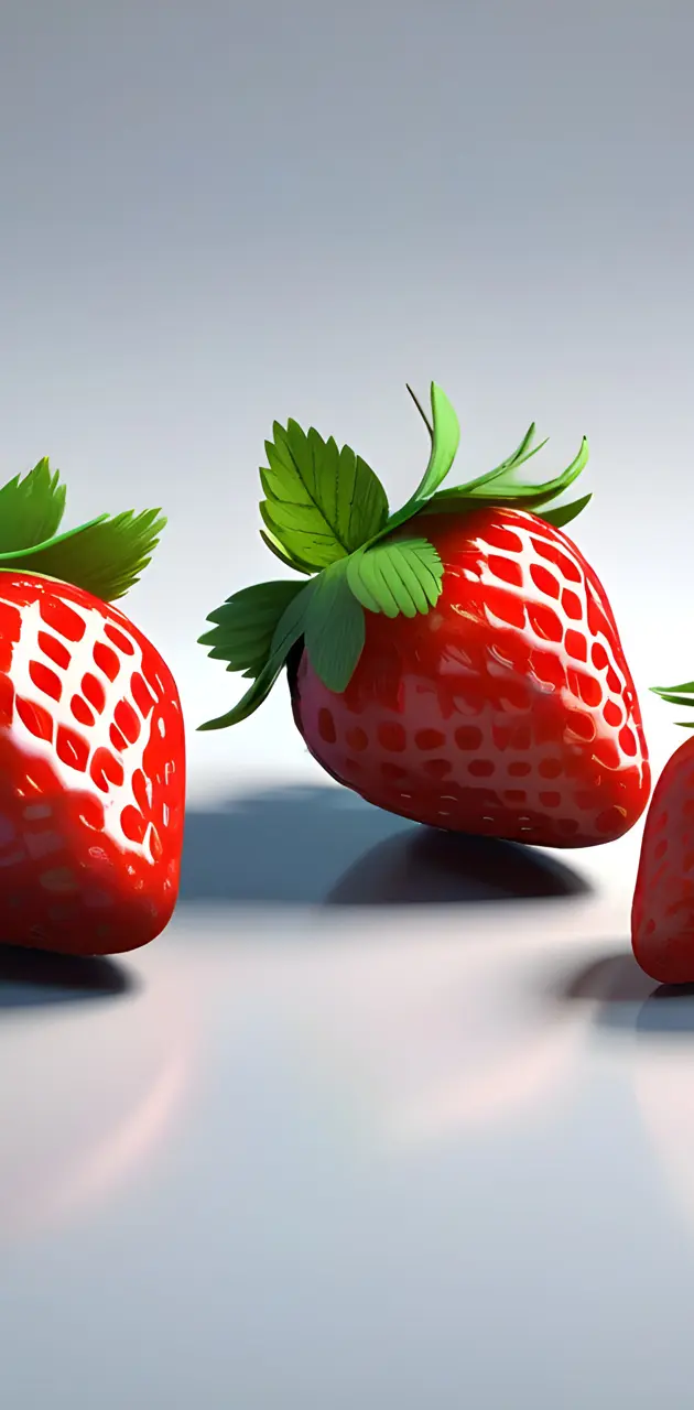 a group of strawberries