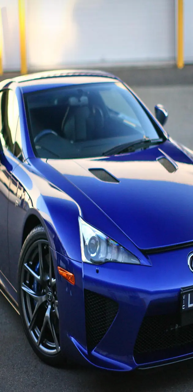 Blue car lexus