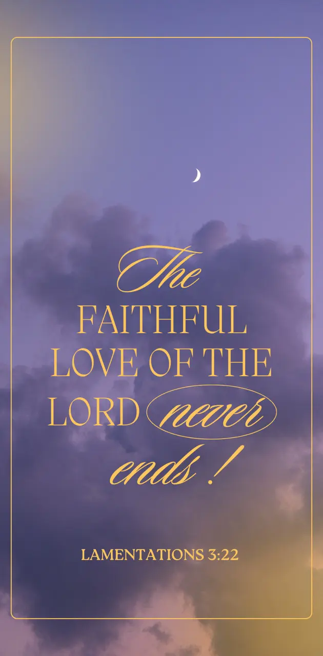 Faithful love of God