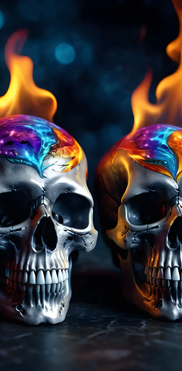 Twin Flame Skulls/Last 4ever