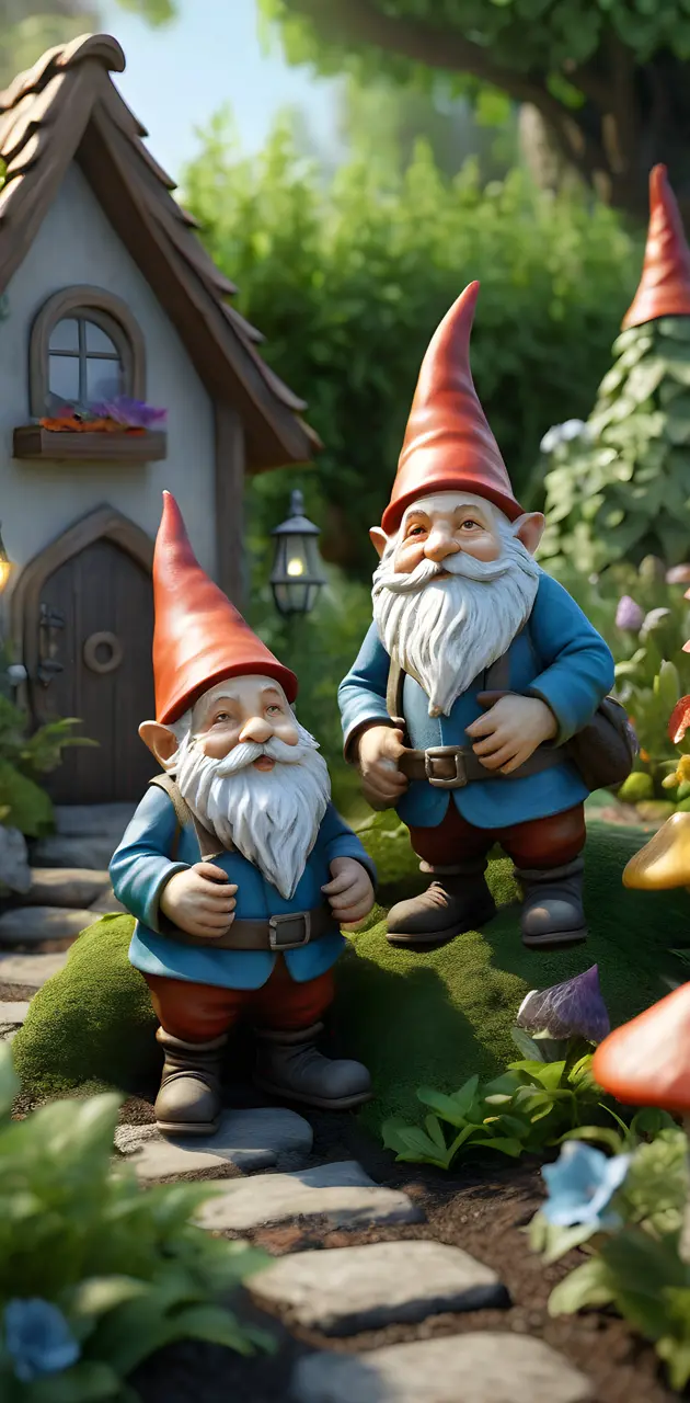Gnomes in Garden