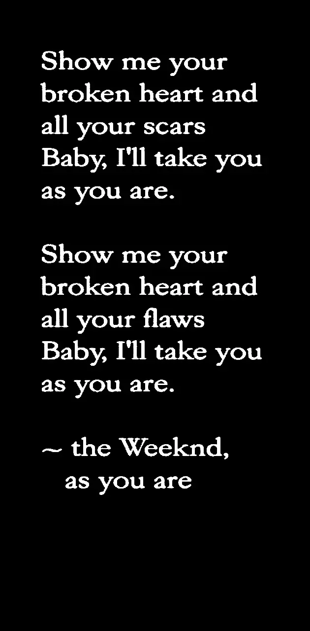 Weeknd As You Are