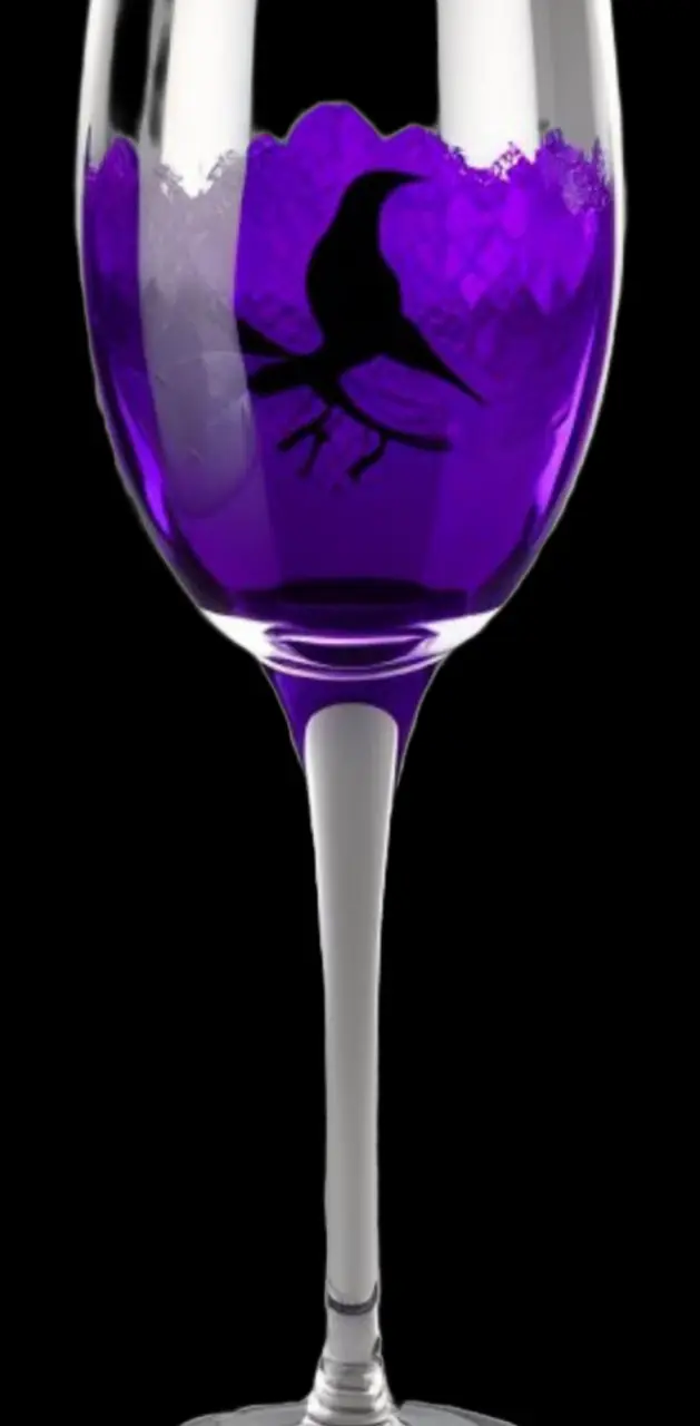 Purple Raven WineGlass