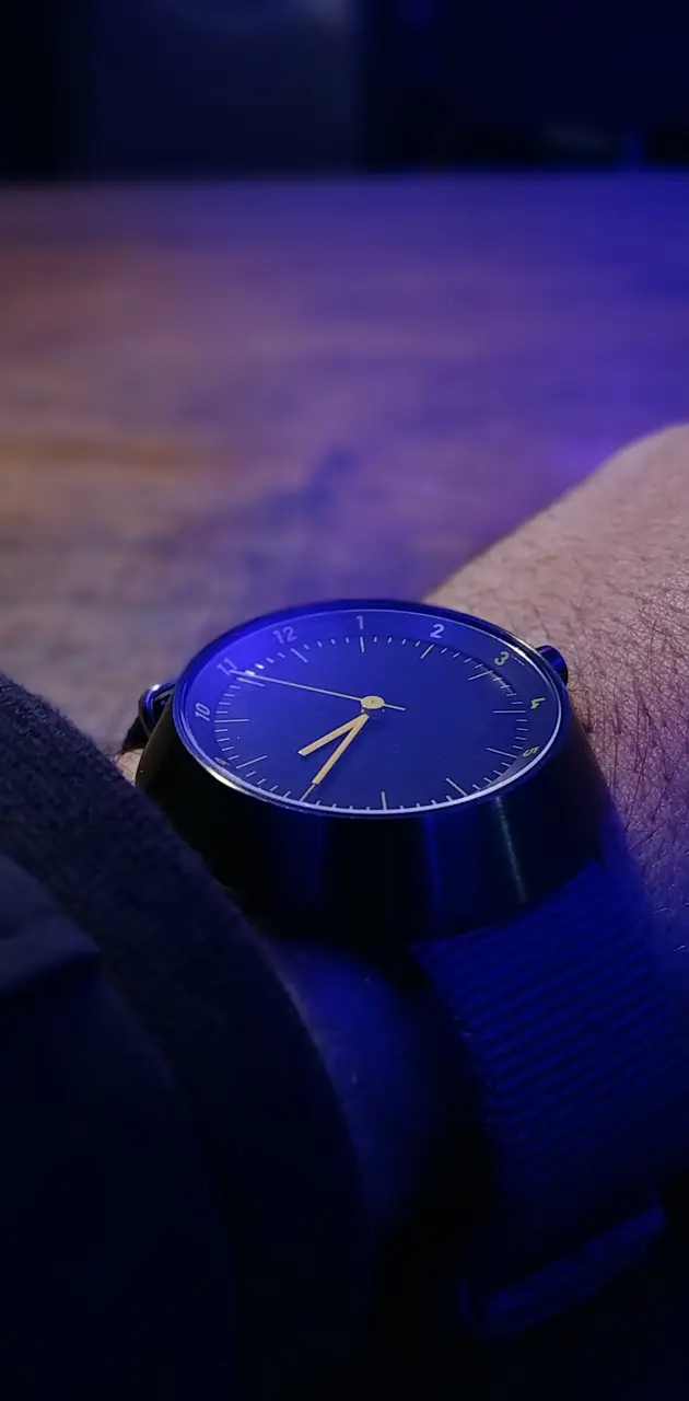 Blue black watch 