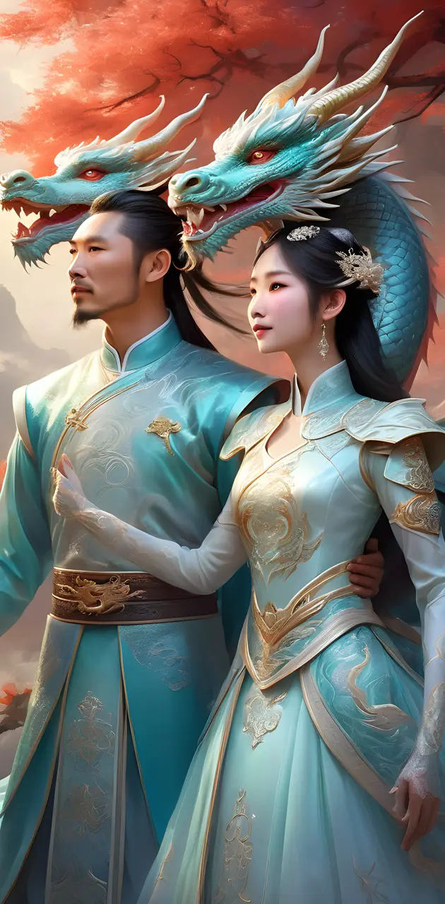 Chinese wedding dragons