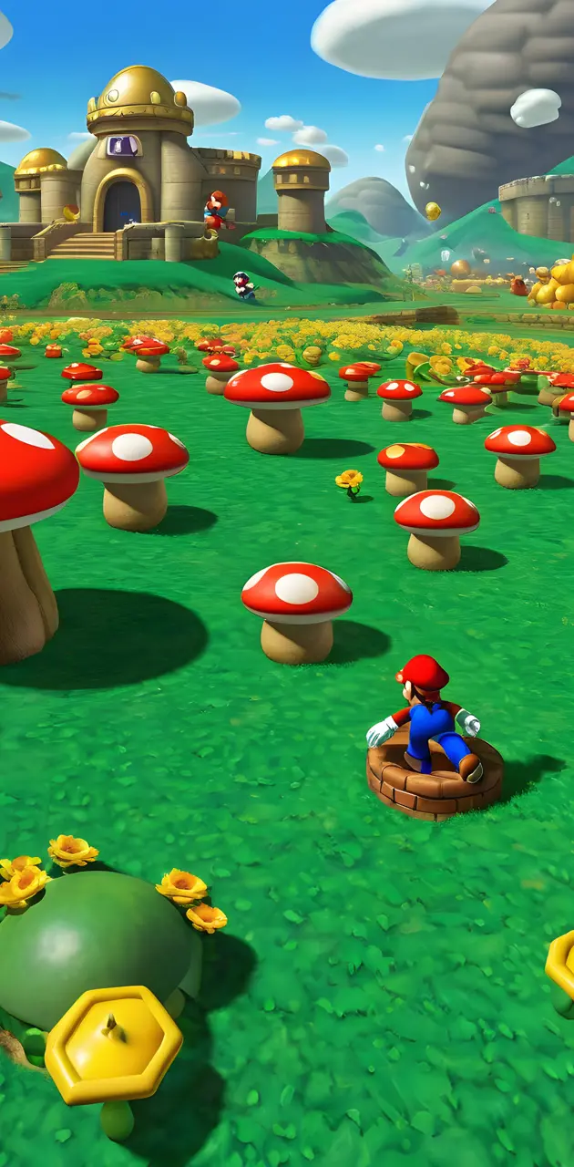 Mario on a mushroom 🍄