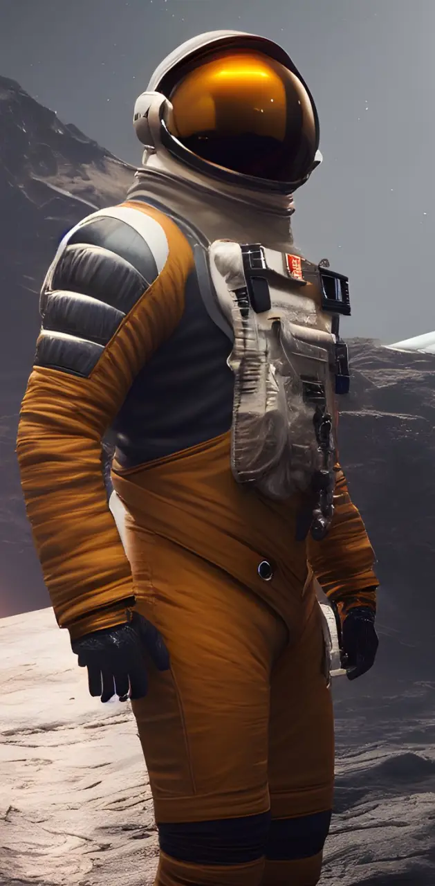 Orange Astronaut 