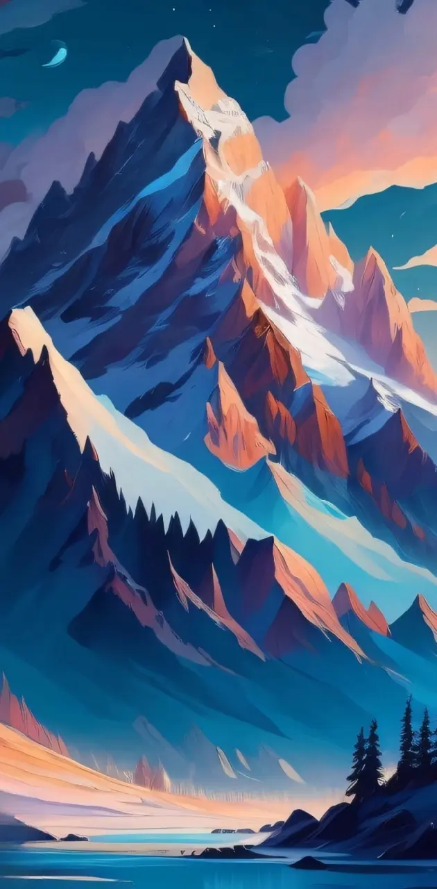 icy mountain