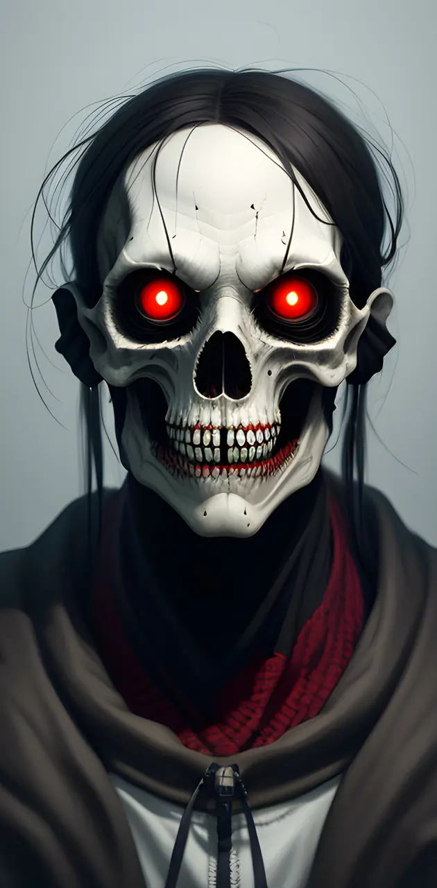 creepy skull