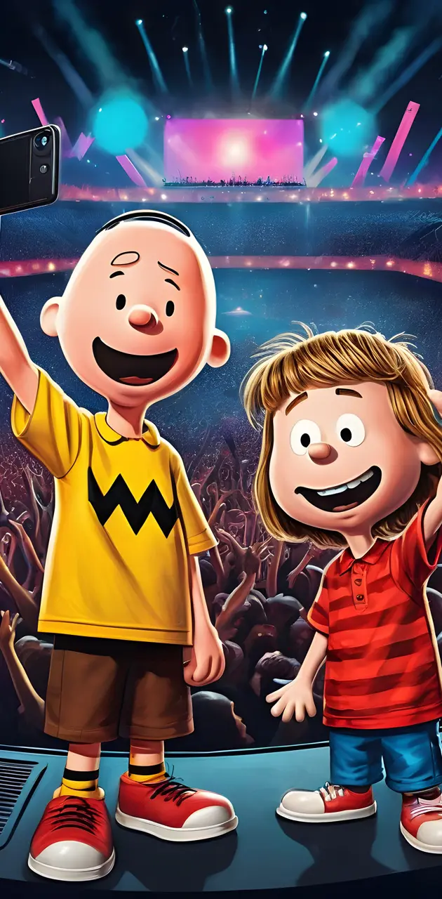 charlie brown at a concert