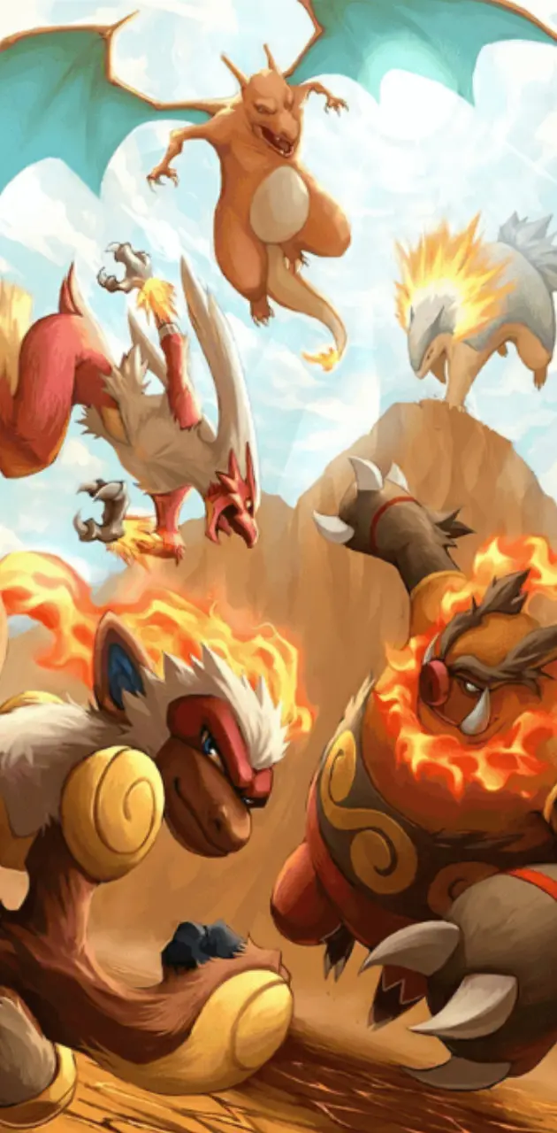fire pokemon wallpaper