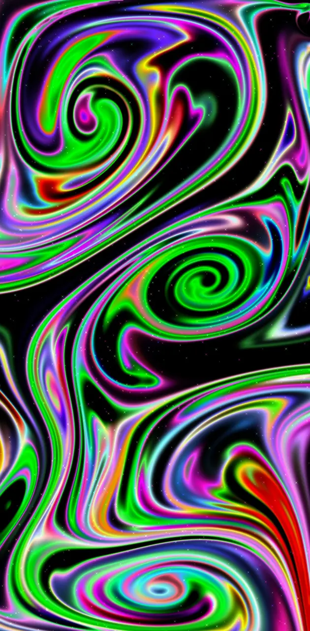 Neon swirls